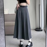 Chân váy midi dáng dài lưng cao V0006