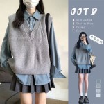Set váy sơ mi và gile SN0012
