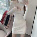 Váy len cao cổ xinh V0019