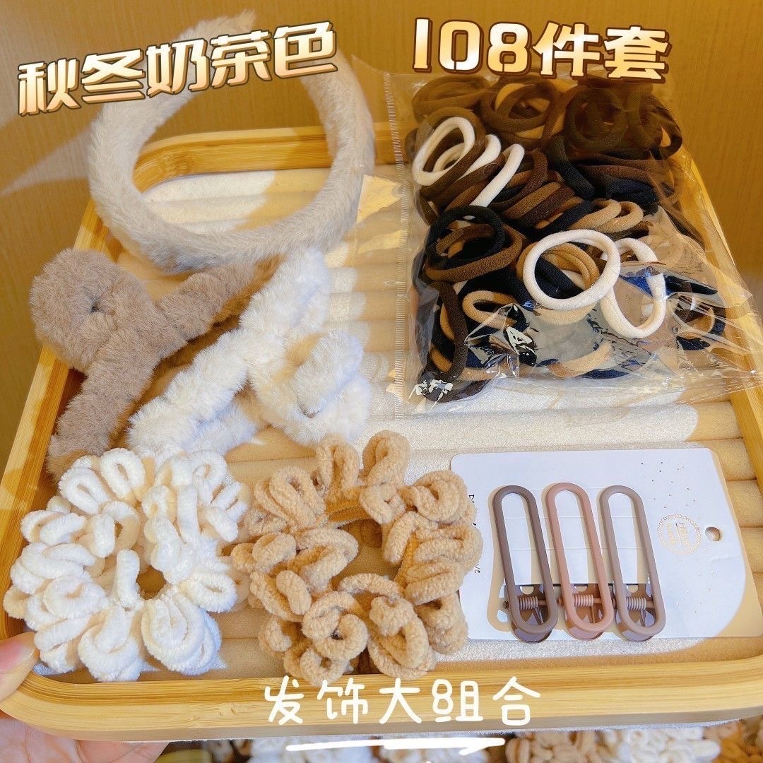 Set bờm, kẹp, buộc tóc y hình KT0017