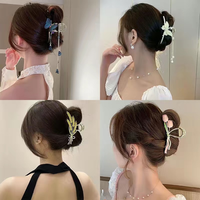 Set 4 kẹp đơn giản nhẹ nhàng KT0004